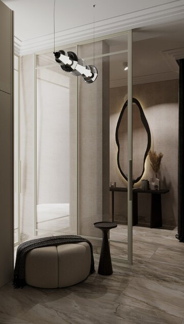 Apartament z widokiem na park, projekt Modeko Studio 