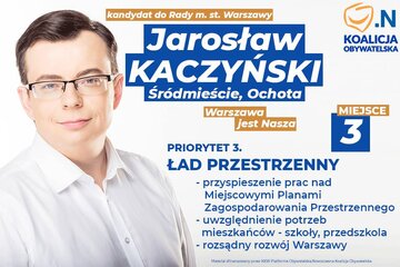 Plakat wyborczy Jarosława Kaczyńskiego