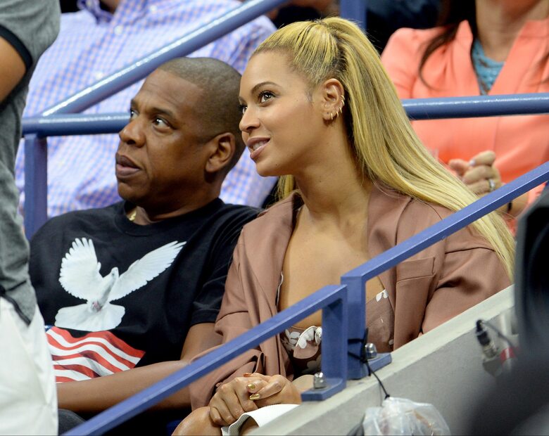 Miniatura: Córka Beyonce i Jay'a-Z na meczu z tatą....