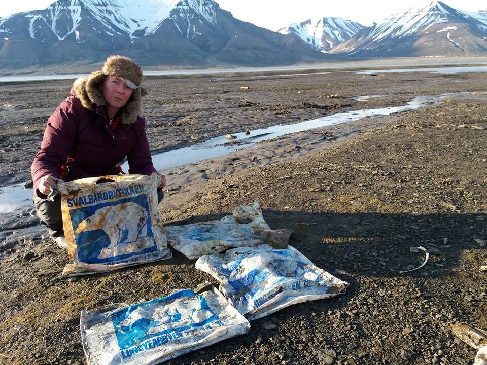 Sprzątanie plaży w Svalbard 