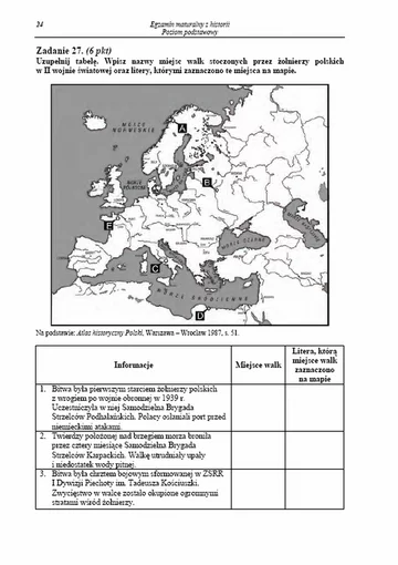 Matura 2013. Zobacz arkusze egzaminacyjne z historii - poziom podstawowy (fot.CKE)