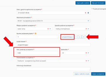 E-karta szczepienia dla&nbsp;dawki przypominającej