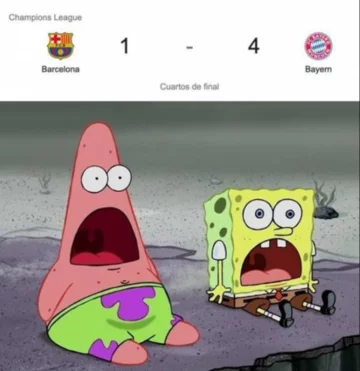 Mem po meczu FC Barcelony z Bayernem Monachium 