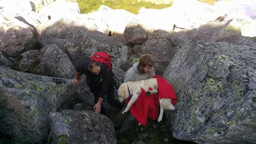 Akcja ratowania Nero z udziałem GOPR i wolontariuszy fundacji Mondo Cane 