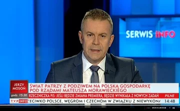 Pasek TVP za czasów prezesury Jacka Kurskiego 