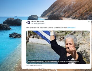 Miniatura: Seniorka jest jedyną mieszkanką greckiej...