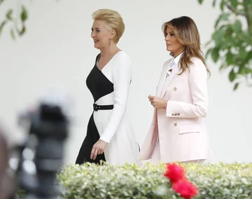 Agata Kornhauser-Duda i Melania Trump 