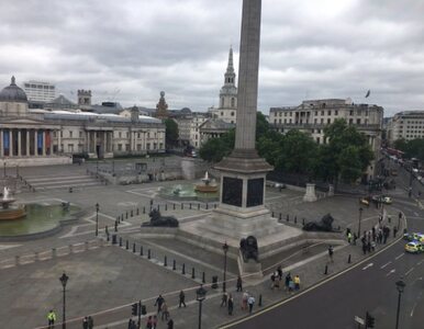 Miniatura: Ewakuacja Trafalgar Square. Powodem...