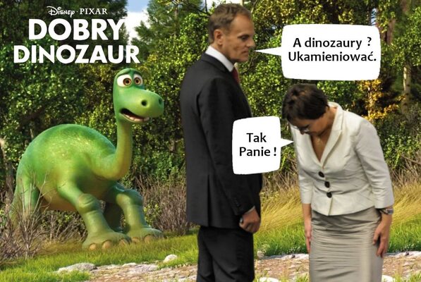 Miniatura: Ewa Kopacz i dinozaury. Internauci reagują
