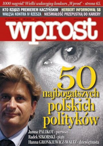 Okładka tygodnika Wprost nr 33/34/2006 (1236)