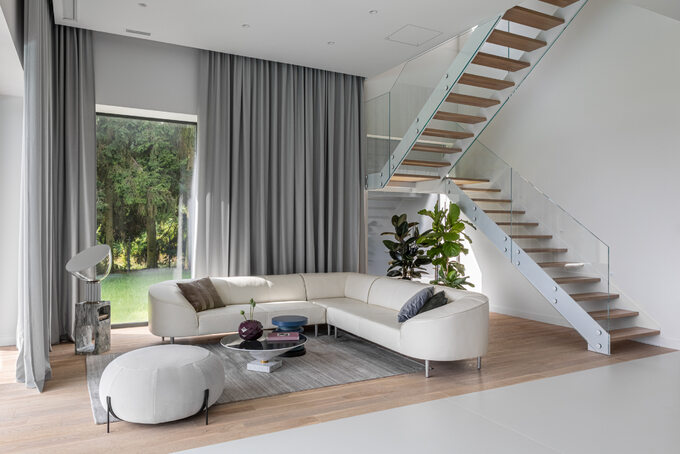 Willa nad rozlewiskiem Narwi, projekt Art’Up Interiors