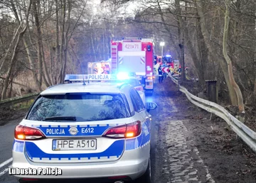 Akcja służb w miejscu tragicznego wypadku 