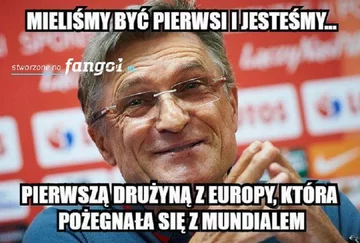 Adam Nawałka odchodzi z reprezentacji Polski - mem 