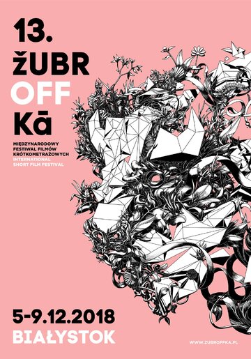 plakat 13. edycji Festiwalu Film&oacute;w Kr&oacute;tkometrażowych Żubroffka