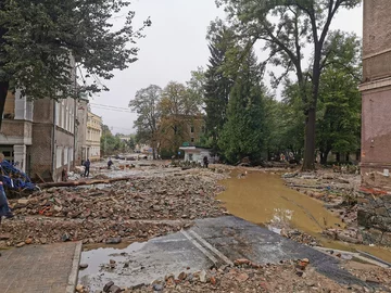 Powódź w Lądku Zdroju 