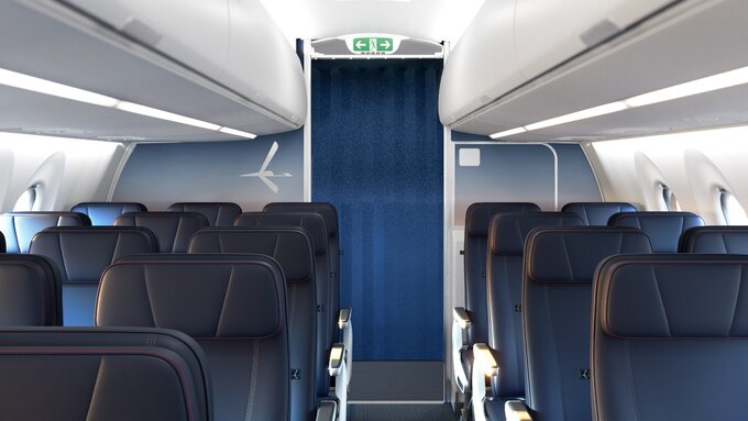 Wizualizacja kabiny Airbusa A220