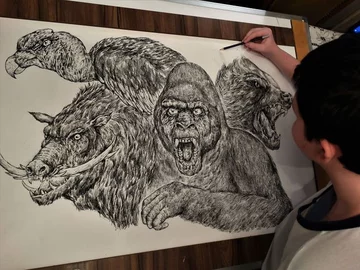 Tak Dusan rysuje mając 16 lat 