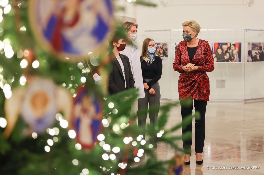 Świąteczne dekoracje w Pałacu Prezydenckim 