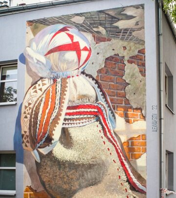 Mural Lalki "Motanki"