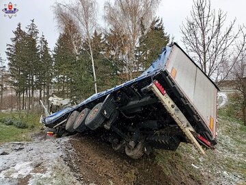 Wypadek TIR-a w&nbsp;woj. lubelskim
