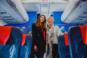 Autorka projektu Marta Macellani i córka twórcy Smerfów, Véronique Culliford 