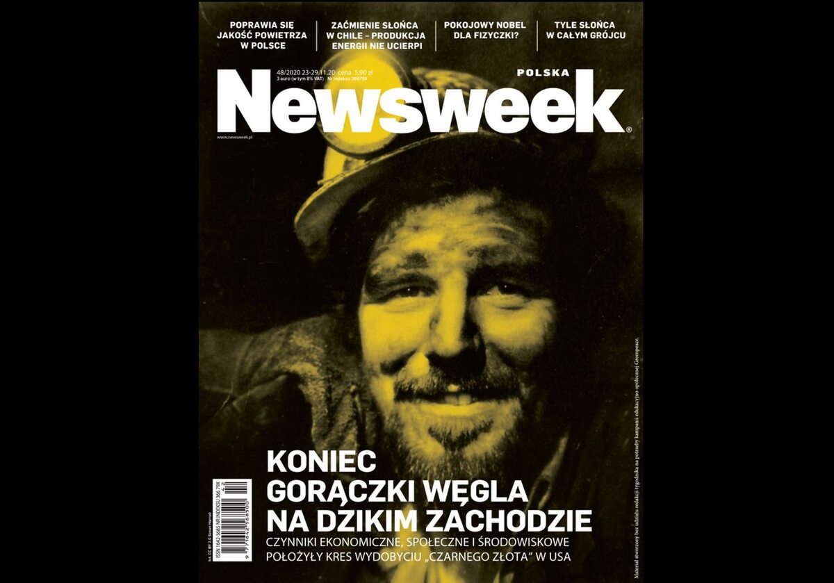 Okładka Newsweeka wg Greenpeace (fot. greenpeace.org)
