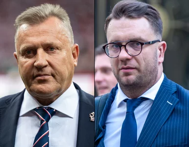 Miniatura: Tak bawił się Kulesza po meczu Polaków....