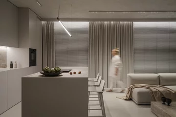 Minimalistyczne mieszkanie całe w bieli, KANDO ARCHITECTS Karolina Krawczyk 