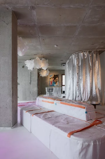 Venue 54 pop up Restaurant, Ryga. Projekt: Open AD 