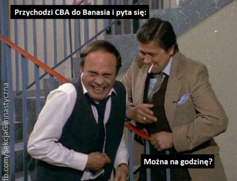 Mem po akcji CBA w sprawie Mariana Banasia 