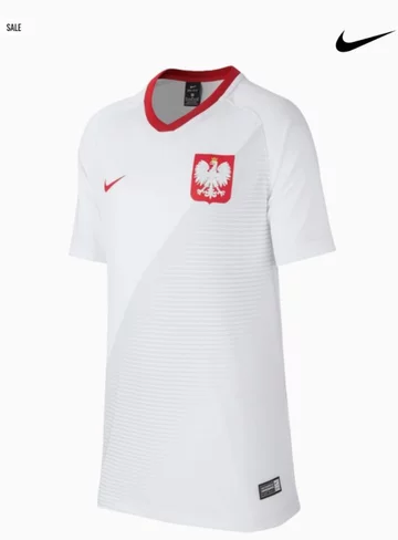 Koszulka nike polska breathe football top domowa junior. Cena 159,00 zł (w promocji 109,99 zł) 