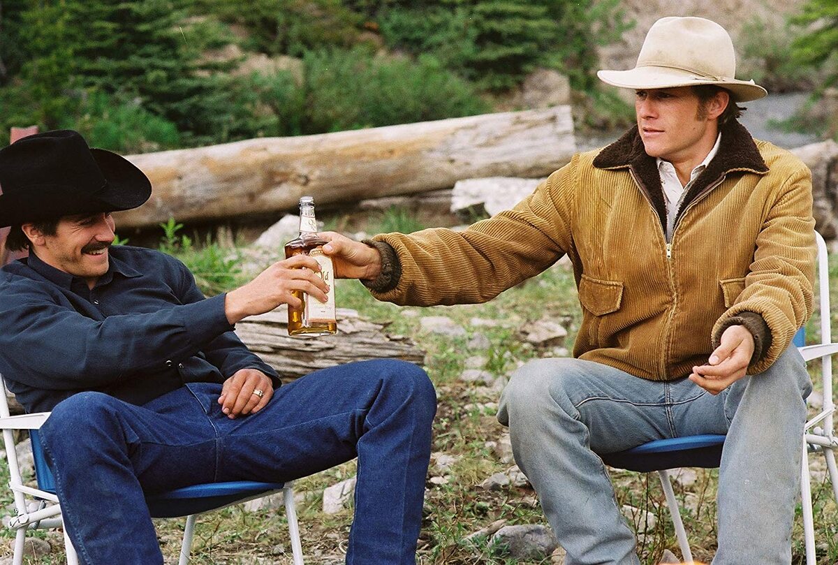Heath Ledger i Jake Gyllenhaal w filmie „Tajemnica Brokeback Mountain” (2005) 