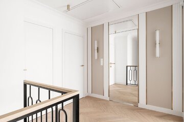 Eleganckie wnętrze zatopione w beżach, projekt: Architektownia 
