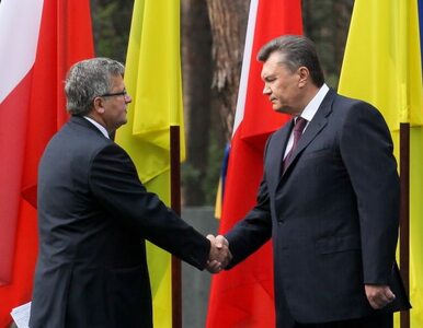 Komorowski pytał Janukowycza o wolność słowa