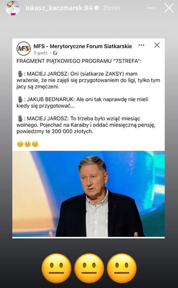 Reakcja Łukasza Kaczmarka