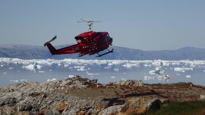 Helikopter na&nbsp;Grenlandii