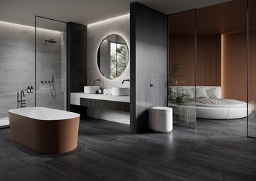 Dignity Dark Grey &ndash; łazienka light grey łazienka