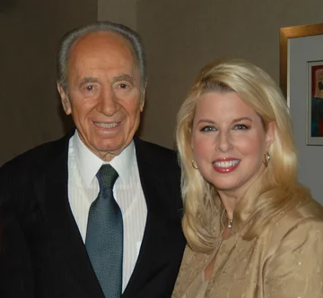 Rita Cosby i Szimon Peres 