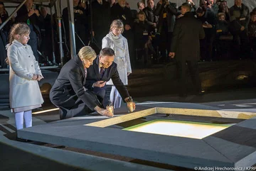 Para Prezydencka na uroczystości otwarcia Muzeum Polaków Ratujących Żydów im. Rodziny Ulmów w Markowej (17 marca 2016 r.) 