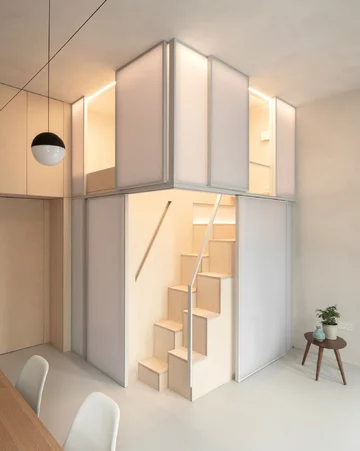 Mikroapartament w Londynie, projekt Proctor and Shaw v2com, dezeen