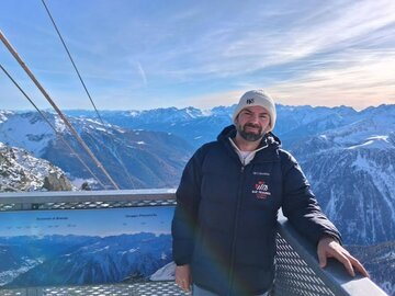 Val di Sole. Daniel w&nbsp;pracy