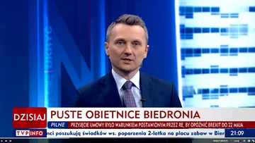 Paski informacyjne w TVP Info 