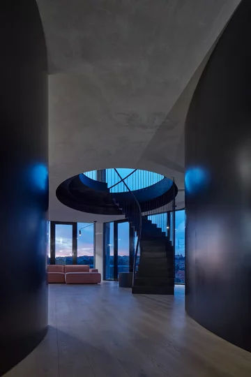 Penthouse z ogrodem na dachu, projekt Petr Janda Linka, Petr Janda