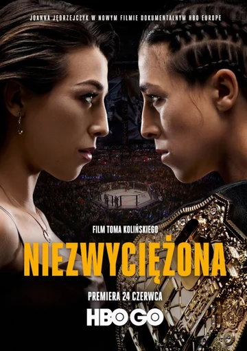 Plakat z filmu dokumentalnego „Niezwyciężona” 