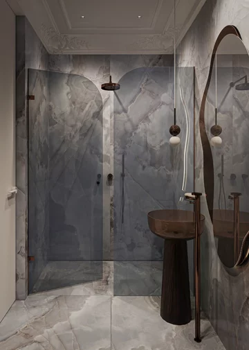 Apartament z widokiem na park, projekt Modeko Studio 