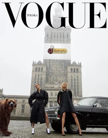 Przerobiona okładka polskiego wydania „Vogue’a” 