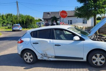 Wypadek motocyklist&oacute;w z&nbsp;autem osobowym