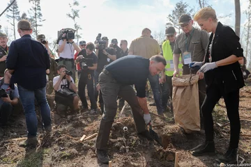 Andrzej Duda i Agata Kornhauser-Duda w Rytlu 