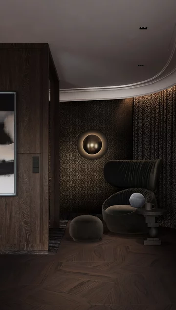 Apartament z widokiem na park, projekt Modeko Studio 