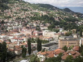 Miniatura: Krajobrazy jesiennego Sarajewa